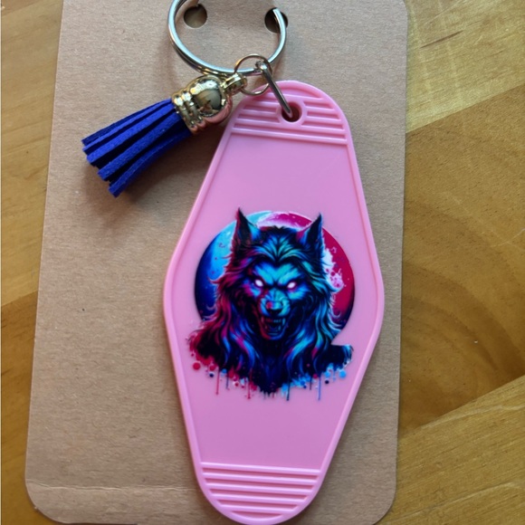 Hand Crafted Other - Werewolf key chain handcrafted by me